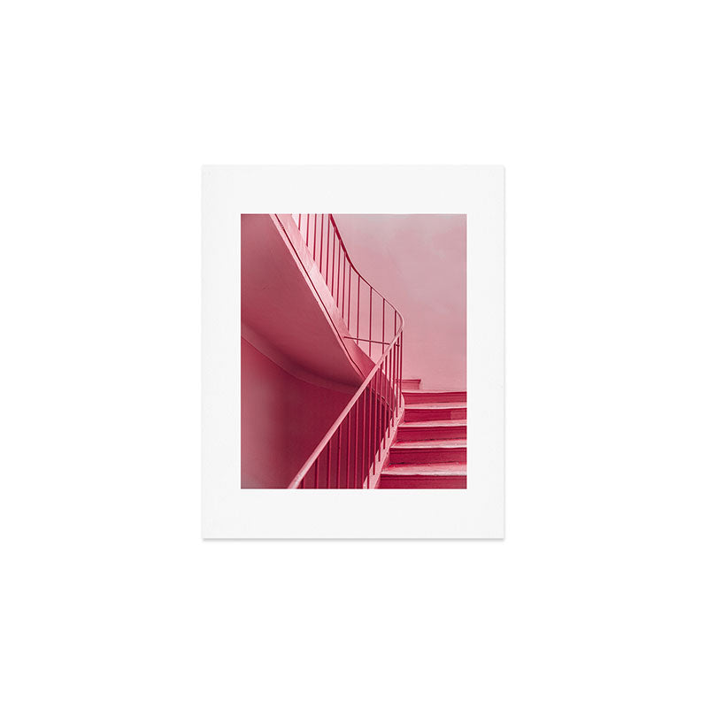 Plum Steps | Architectural Minimalism Art Print Gallery Image 1