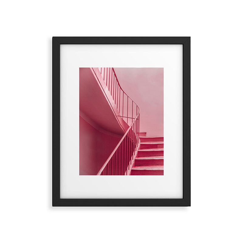 Plum Steps | Architectural Minimalism Framed Art Print Gallery Image 5