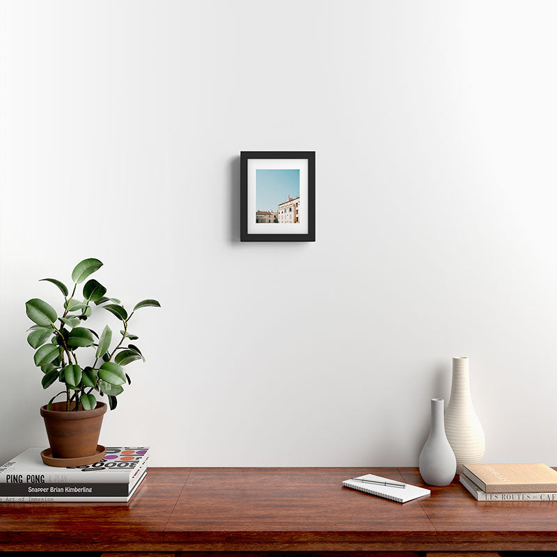 Pretty pretty Cannes | Pastel colored apartment buildings in the South of France Framed Art Print Gallery Image 2