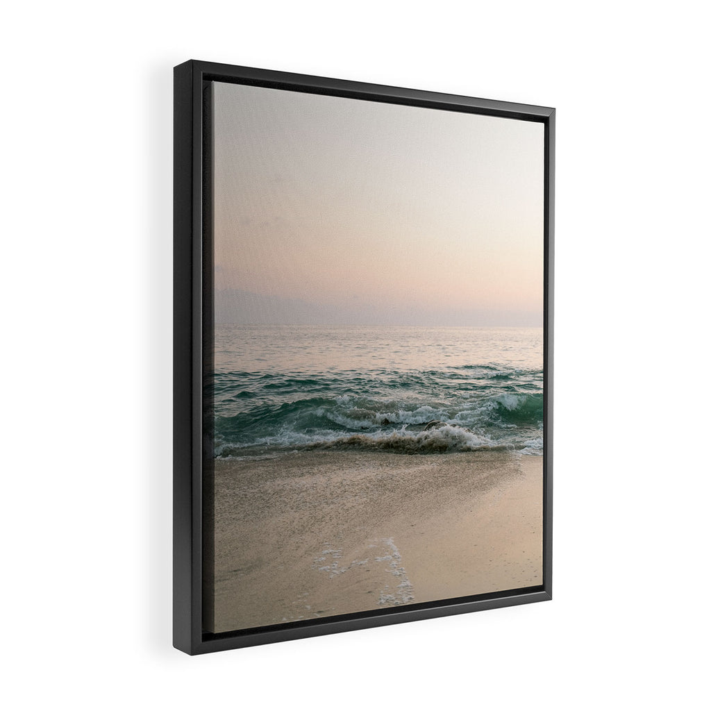 Puerto Escondido beach | Mexico travel photography Framed Canvas Print Gallery Image 2