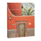 Mexico Red and Green | The San Miguel de Allende Mexico door Canvas Print Gallery Image 6