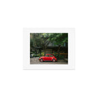 Red Classic Car in Mexico City | Travel Photography Art Print Gallery Image 1