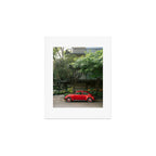 Red Classic Car in Mexico City | Travel Photography Art Print Gallery Image 1