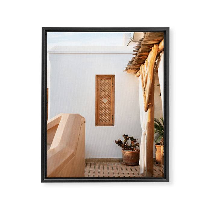 Riad Rooftop Marrakech | Morocco Travel Photography Framed Canvas Print Gallery Image 1