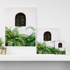 Santo Domingo window | Minimalistic botanical travel photography print | Dominican Republic wall art Canvas Print Gallery Image 3