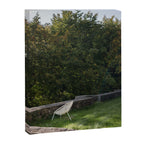 Serene Garden Chair | Tranquil Outdoor Still Life Canvas Print Gallery Image 6