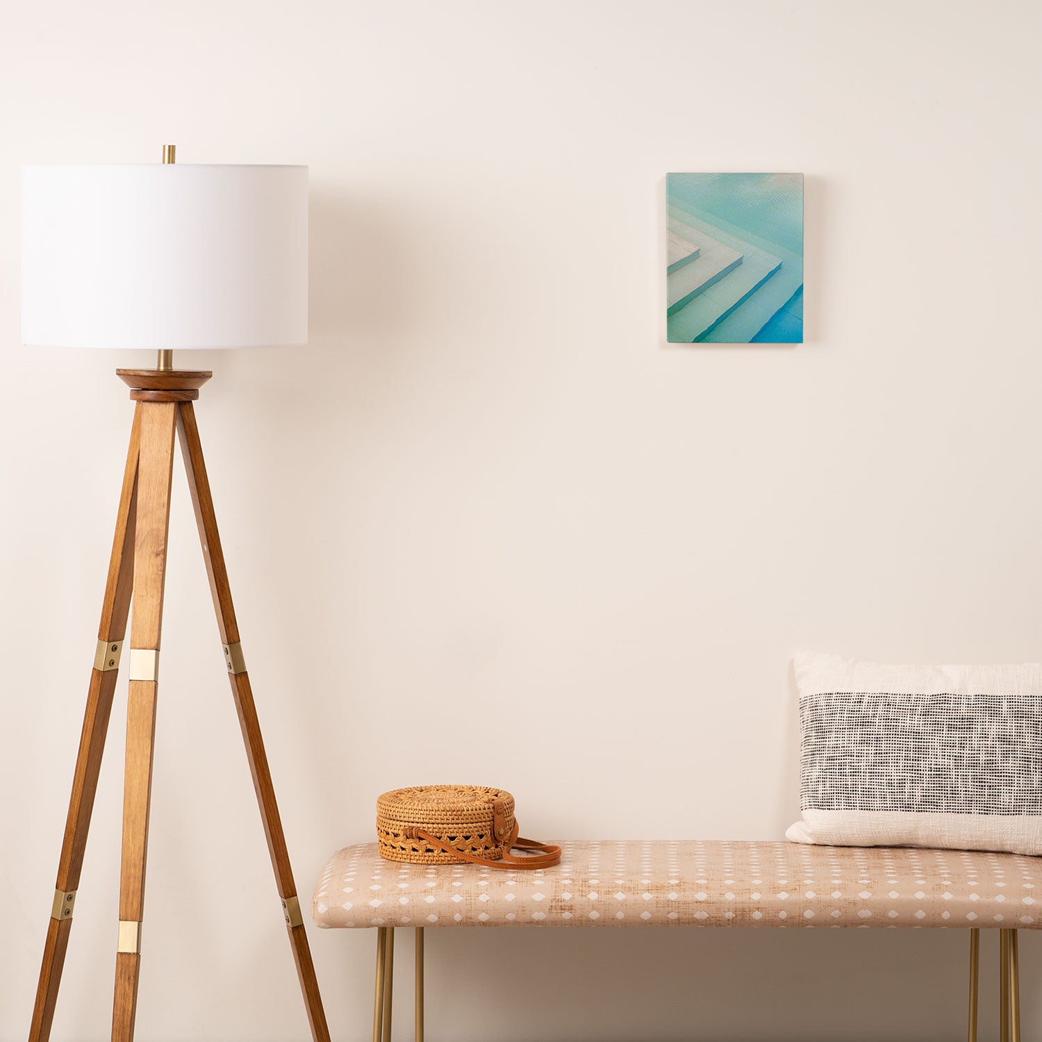 Shades of blue | Mexico pool travel photography Canvas Print Gallery Image 2