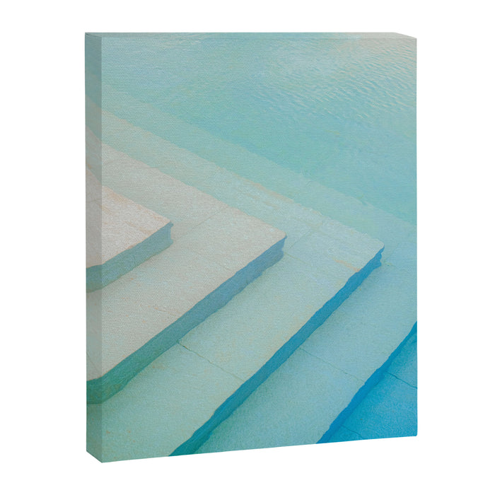 Shades of blue | Mexico pool travel photography Canvas Print Gallery Image 1