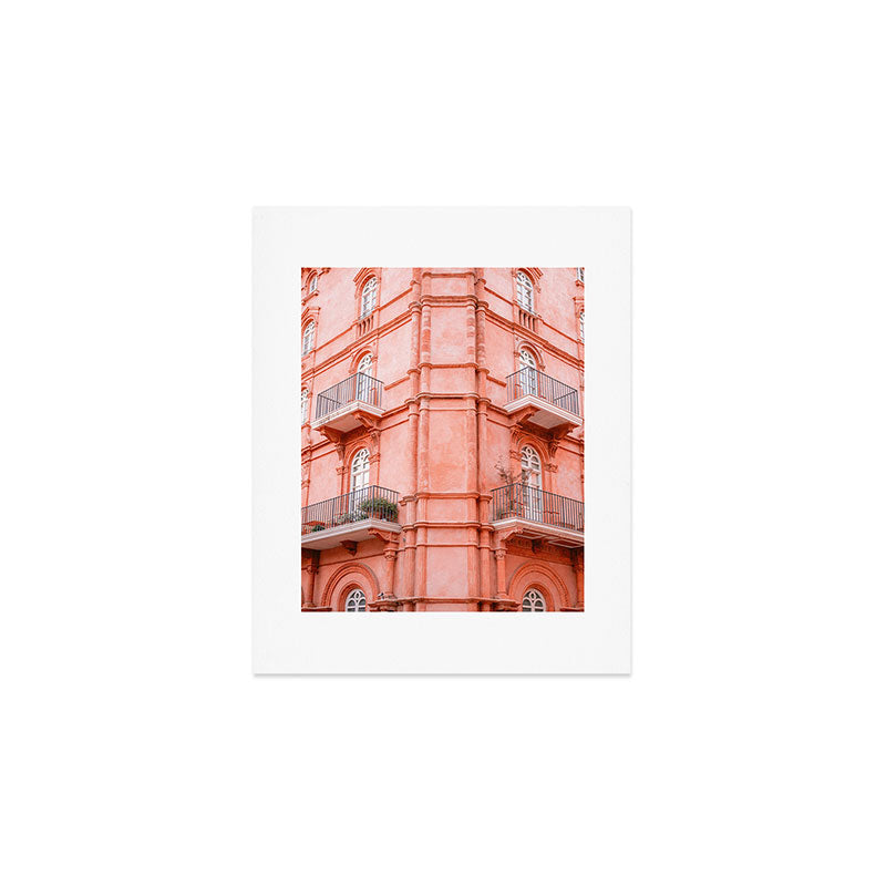 Shades of Coral | Perugia Italy fine art print | Pastel colored Art Print Gallery Image 1