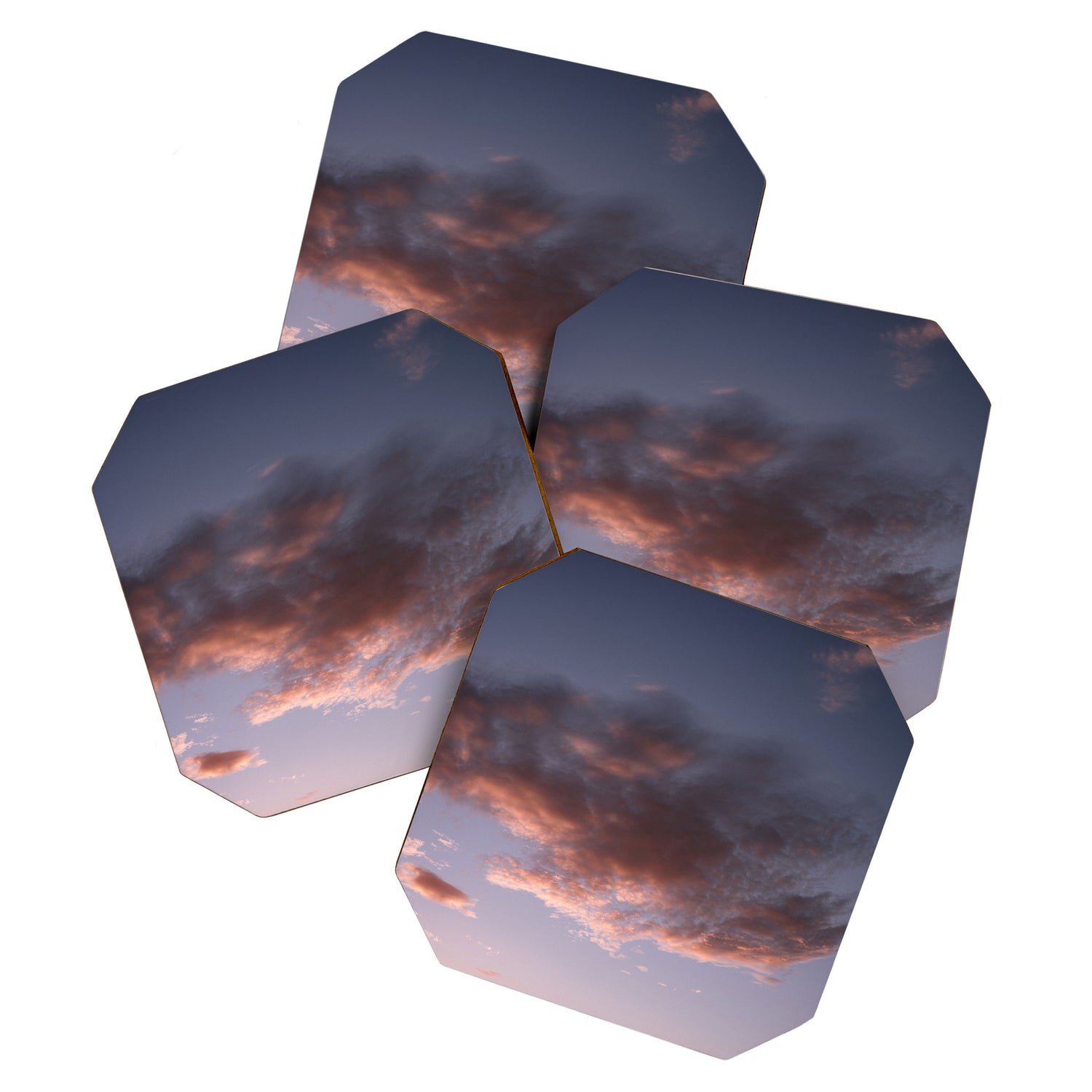 Sky on fire | Pastel Sunset in Playa Grande Costa Rica | Travel print  Coaster Gallery Image 1