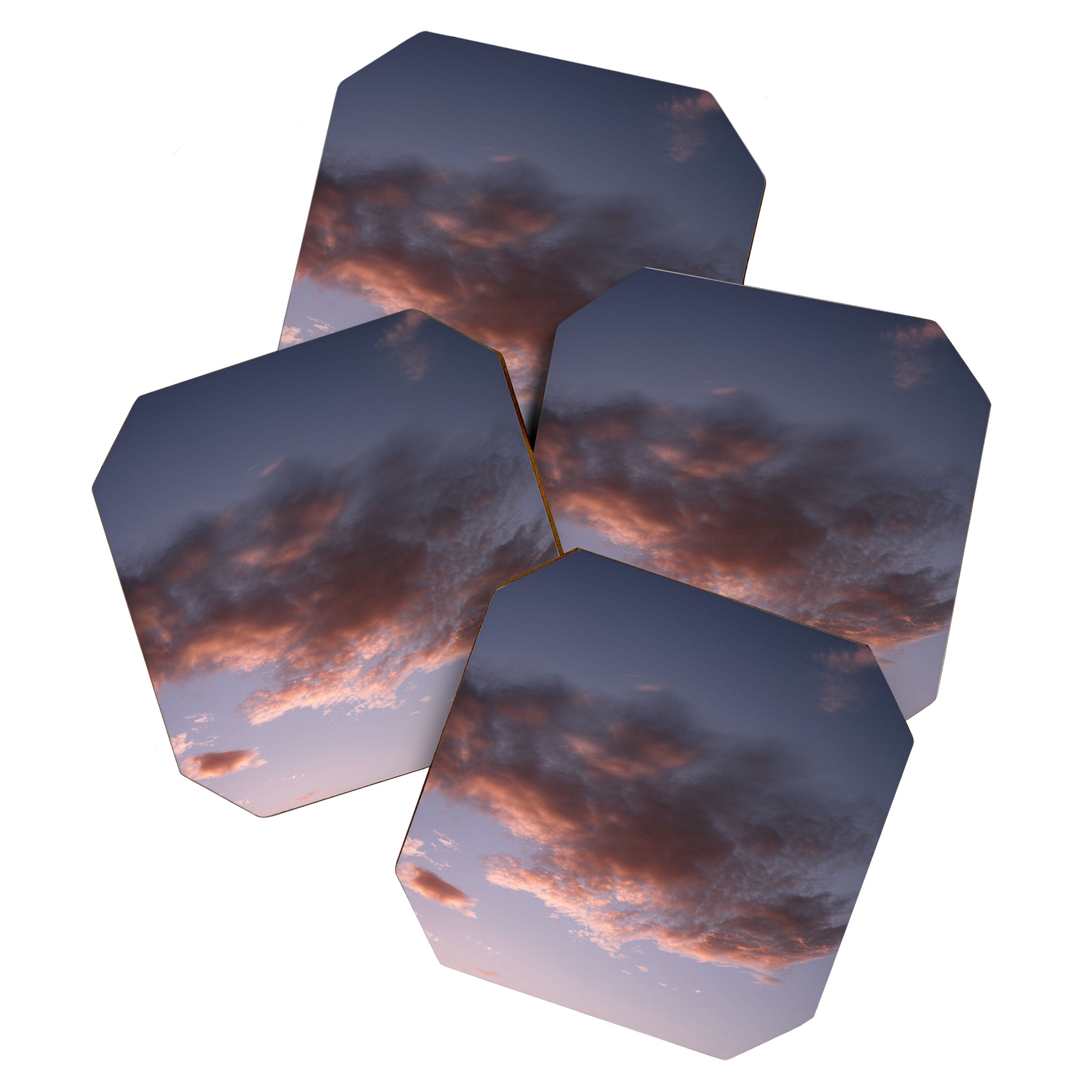 Sky on fire | Pastel Sunset in Playa Grande Costa Rica | Travel print  Coaster Gallery Image 1