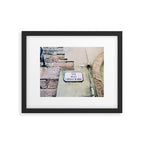 Street sign in Lucca Italy | Europe fine art photography print | Pistachio green Framed Art Print Gallery Image 5