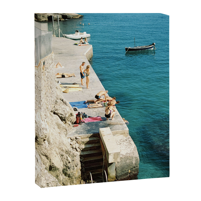 Summer is here | Amalfi coast travel photography print | Italy Canvas Print Gallery Image 1