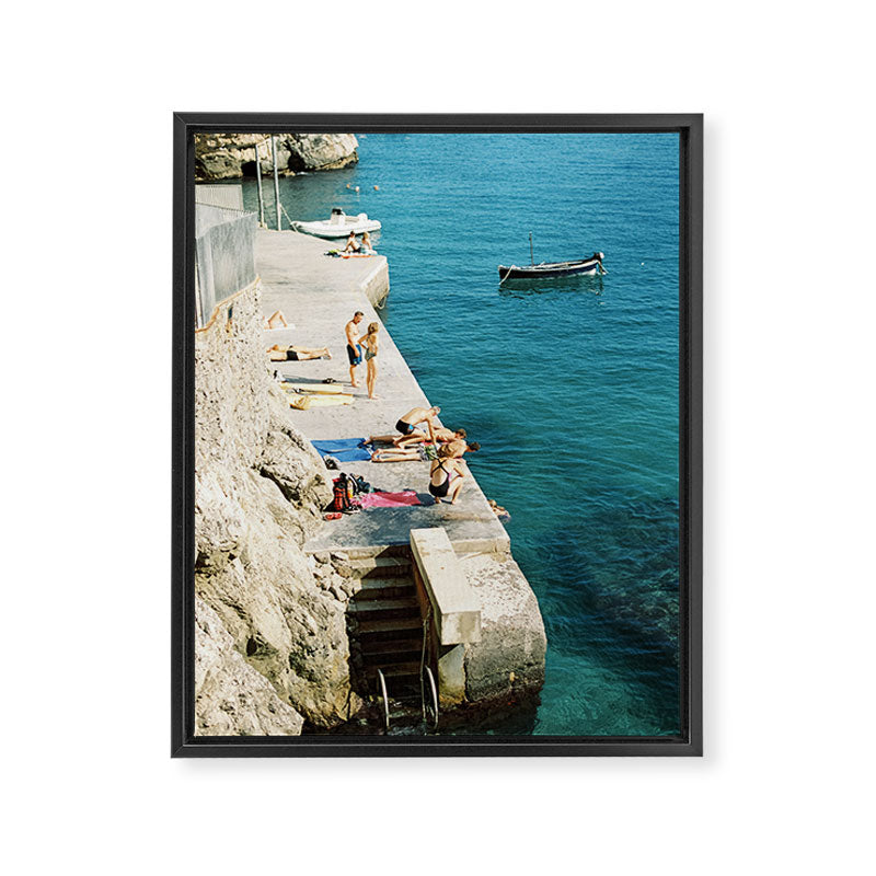 Summer is here | Amalfi coast travel photography print | Italy Framed Canvas Print Gallery Image 6