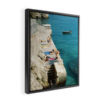 Summer is here | Amalfi coast travel photography print | Italy Framed Canvas Print Gallery Image 2