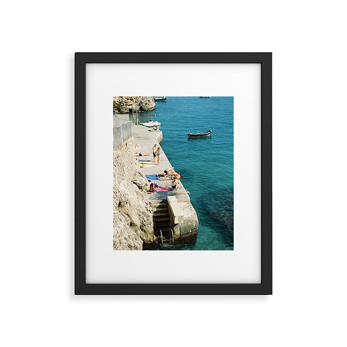 Summer is here | Amalfi coast travel photography print | Italy Framed Art Print Gallery Image 1