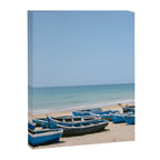 Tamraght Boats | Moroccan Coast Travel Photography Canvas Print Gallery Image 6