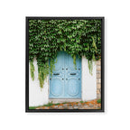 Montmartre Paris | The blue door  Framed Canvas Print Gallery Image 6