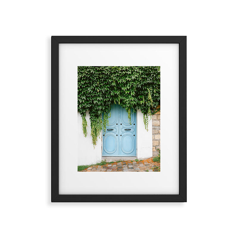 Montmartre Paris | The blue door  Framed Art Print Gallery Image 5