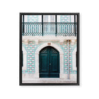 The green door | Lisbon Portugal architecture | Fine art travel photography print Framed Canvas Print Gallery Image 6