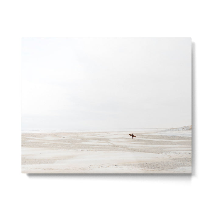 The lone surfer | fine art surf beach photography | Wanderlust at the ocean Metal Print Gallery Image 1
