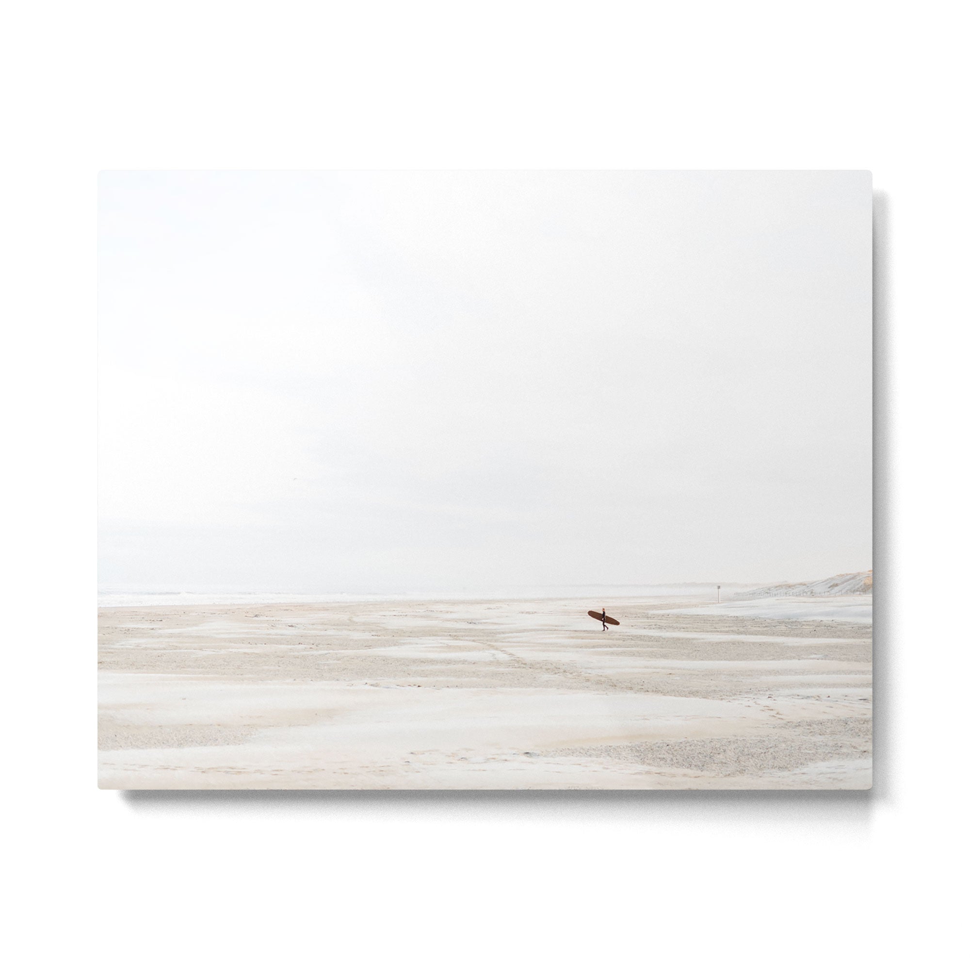The lone surfer | fine art surf beach photography | Wanderlust at the ocean Metal Print Gallery Image 4
