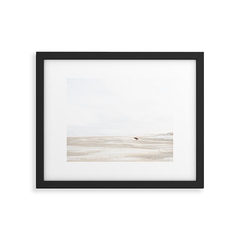 The lone surfer | fine art surf beach photography | Wanderlust at the ocean Framed Art Print Gallery Image 5