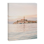 The Rovinj Sunset | Pastel colored travel photography at the sea | ocean print Canvas Print Gallery Image 6