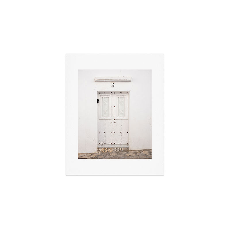 The White door | Vejer de La Frontera | Spain travel photography Art Print Gallery Image 1