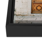 The wooden door of Sibenik Croatia | Fine art travel front door photography print | Pastel tones Framed Canvas Print Gallery Image 3