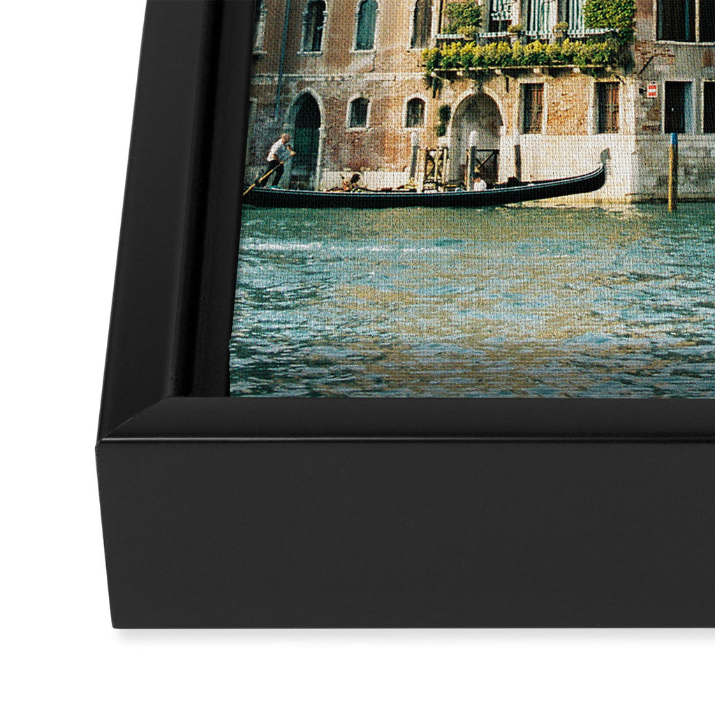 Travel photography | Architecture of Venice | Pastel colored buildings and the canals | Italy Framed Canvas Print Gallery Image 3