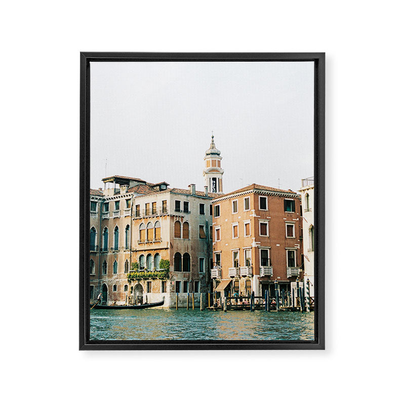 Travel photography | Architecture of Venice | Pastel colored buildings and the canals | Italy Framed Canvas Print Gallery Image 6