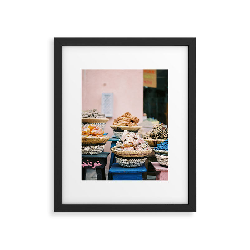 Travel photography print âSouks of Marrakechâ | Morocco photo print art | Wanderlust wall art Framed Art Print Gallery Image 5