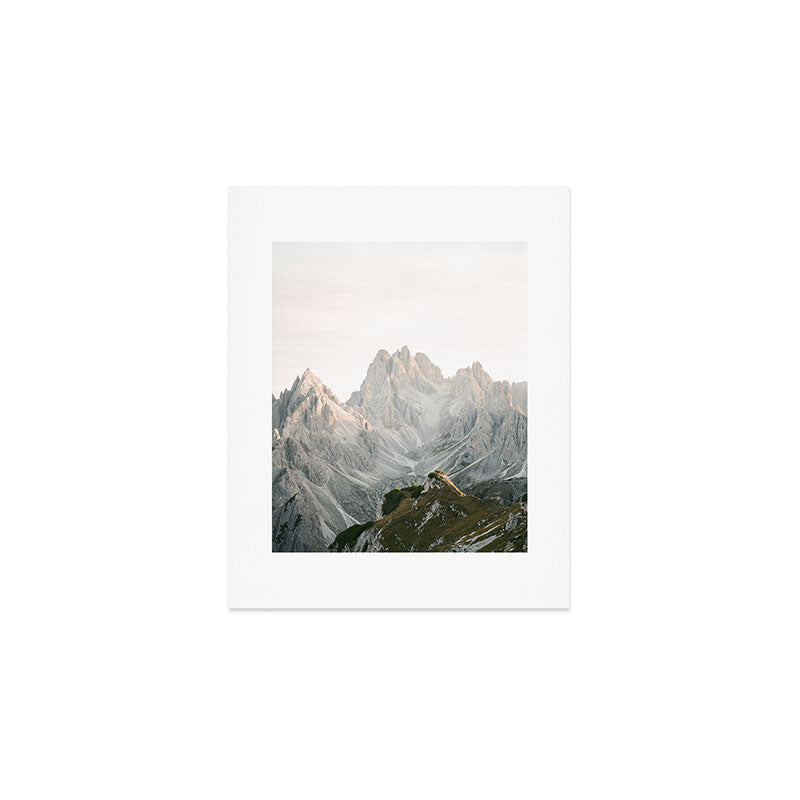 Tre cime peaks | Travel fine art photography print Italy | Pastel adventure vibes Art Print Gallery Image 1