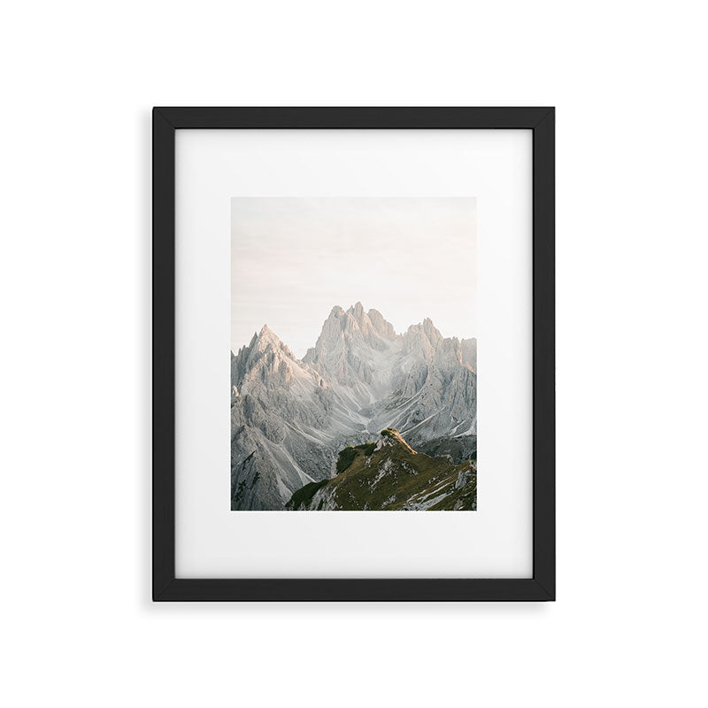 Tre cime peaks | Travel fine art photography print Italy | Pastel adventure vibes Framed Art Print Gallery Image 5