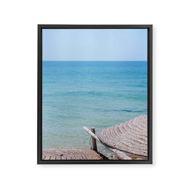 Tropical Blues | Taghazout Moroccan Coast Travel Photography Framed Canvas Print Gallery Image 6