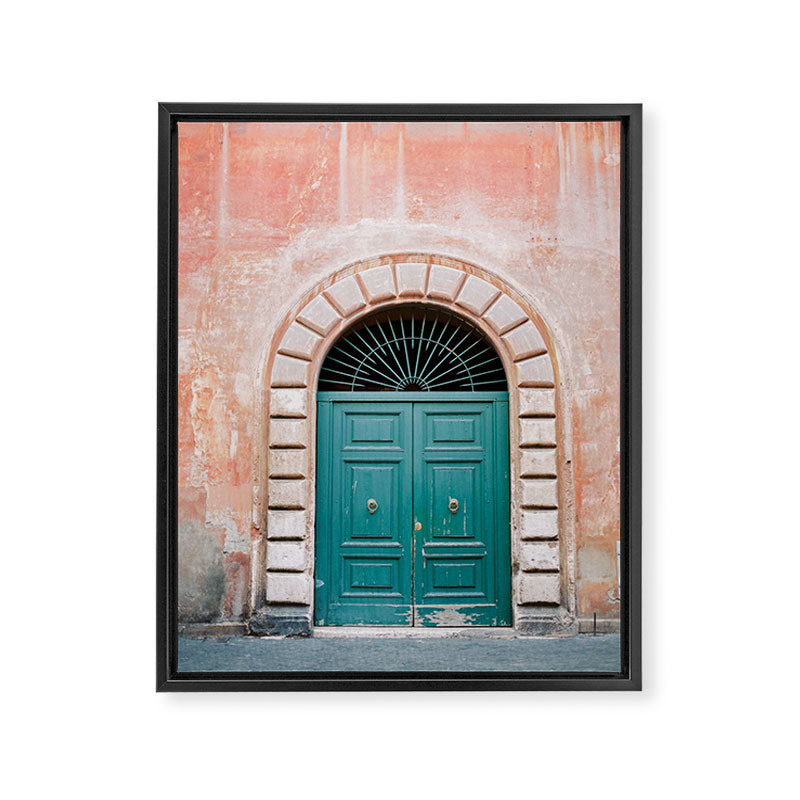 Rome Trastevere Door | Italy Travel Photography Framed Canvas Print Gallery Image 6