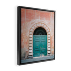 Rome Trastevere Door | Italy Travel Photography Framed Canvas Print Gallery Image 2