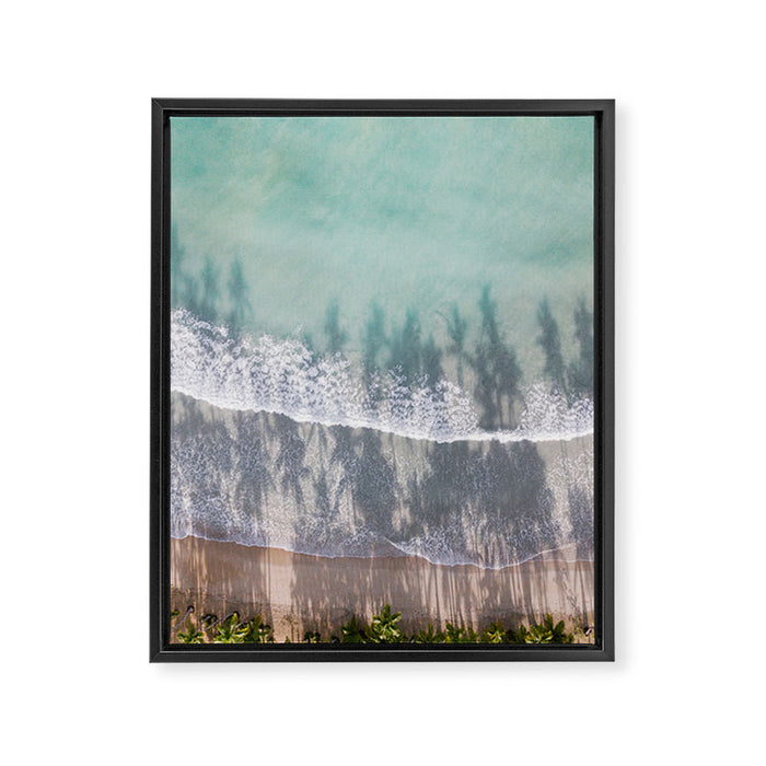 Turquoise water | Tropical travel photography | The Dominican Republic Framed Canvas Print Gallery Image 1