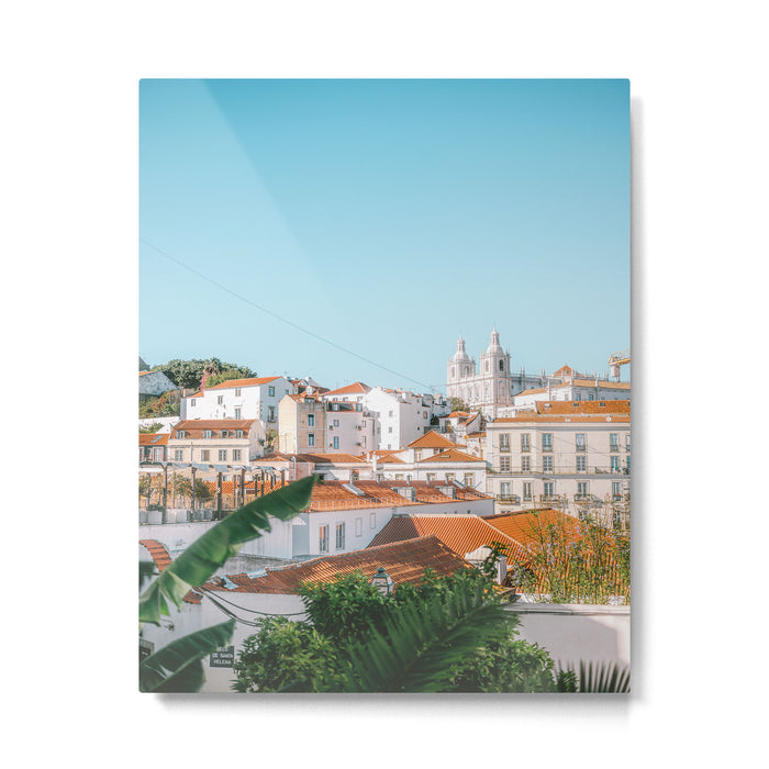 View of the Alfama district | Fine art photography print in Portugal, Europe Metal Print Gallery Image 1