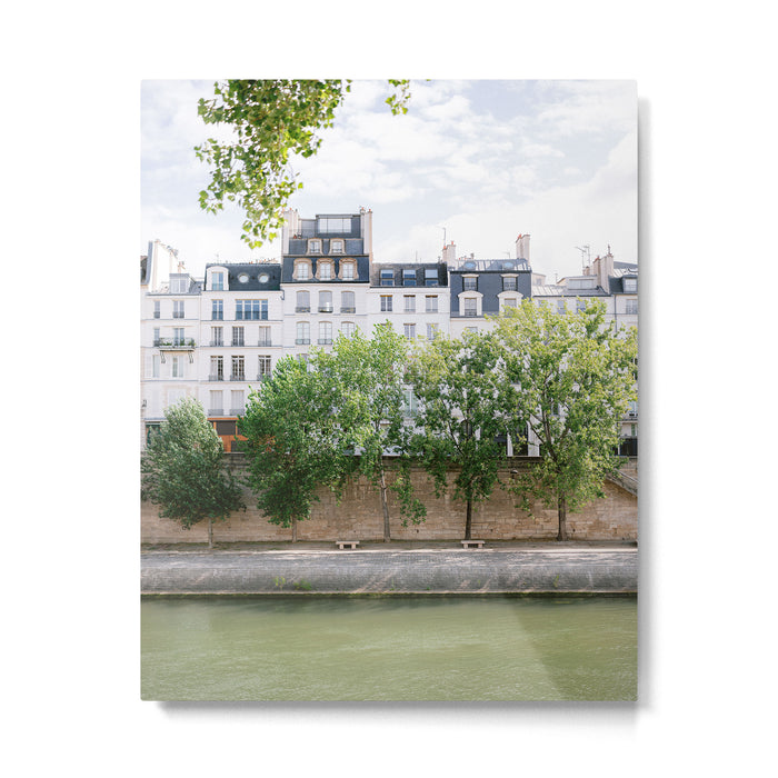 View of the Seine | Paris pastel fine art travel photography France Metal Print Gallery Image 1