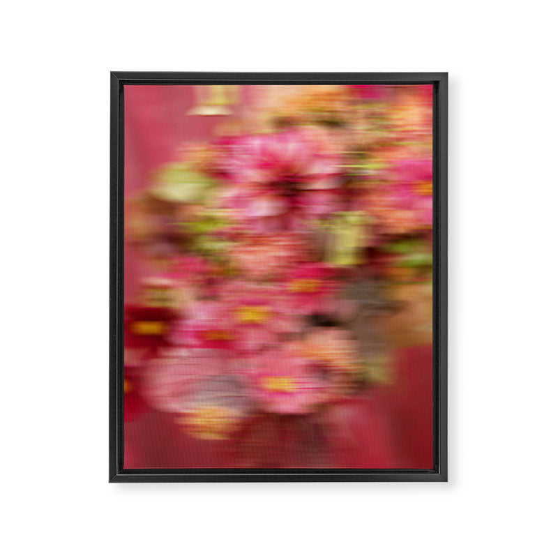 Whimsical Blur | Abstract Floral Motion Photography Framed Canvas Print Gallery Image 6