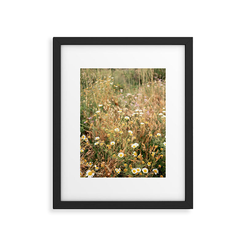 Wildflowers on the coast in Ericeira | Portugal travel photography Framed Art Print Gallery Image 5