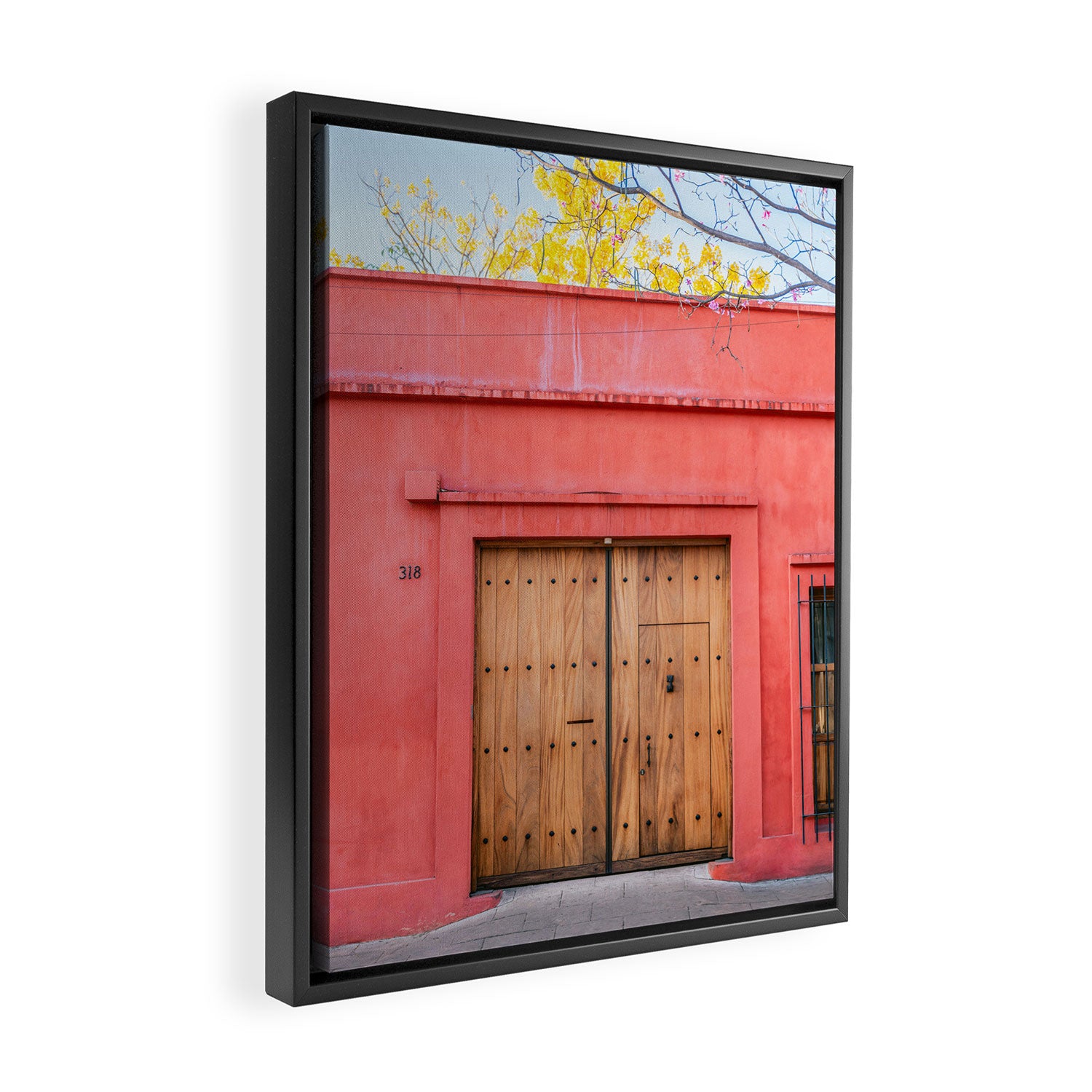 Wooden doors of Oaxaca | Mexico Travel Photography  Framed Canvas Print Gallery Image 2