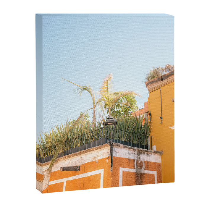 Yellow and orange in San Miguel de Allende | Mexico travel photography | Summer vibes Canvas Print Gallery Image 1