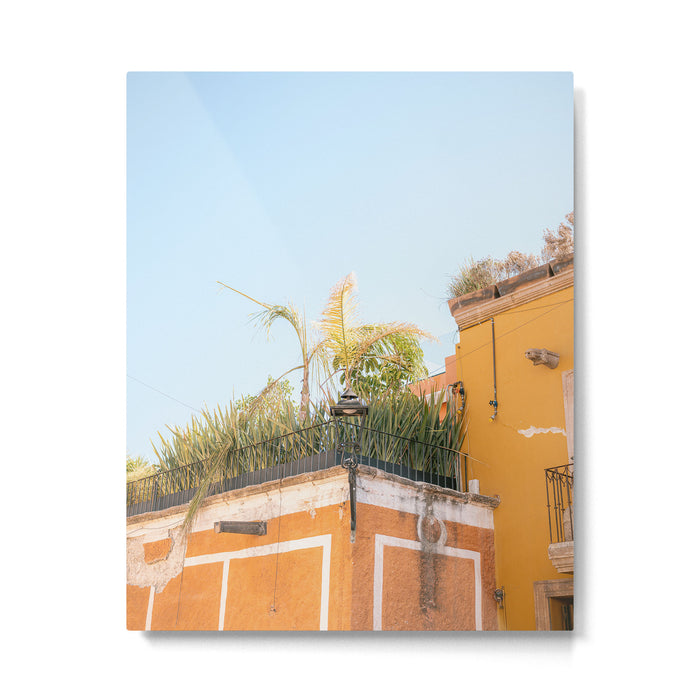 Yellow and orange in San Miguel de Allende | Mexico travel photography | Summer vibes Metal Print Gallery Image 1
