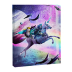 Bearded Dragon Frog Squirrel On Rainbow Unicorn Canvas Print Gallery Image 6