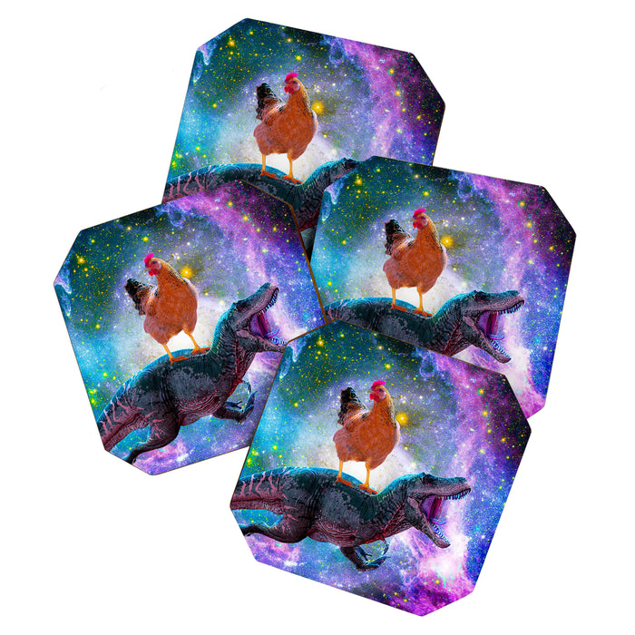 Chicken Riding Dinosaur In Space Coaster Gallery Image 1