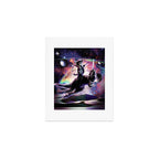 Galaxy Cat On Dinosaur Unicorn In Space Art Print Gallery Image 1
