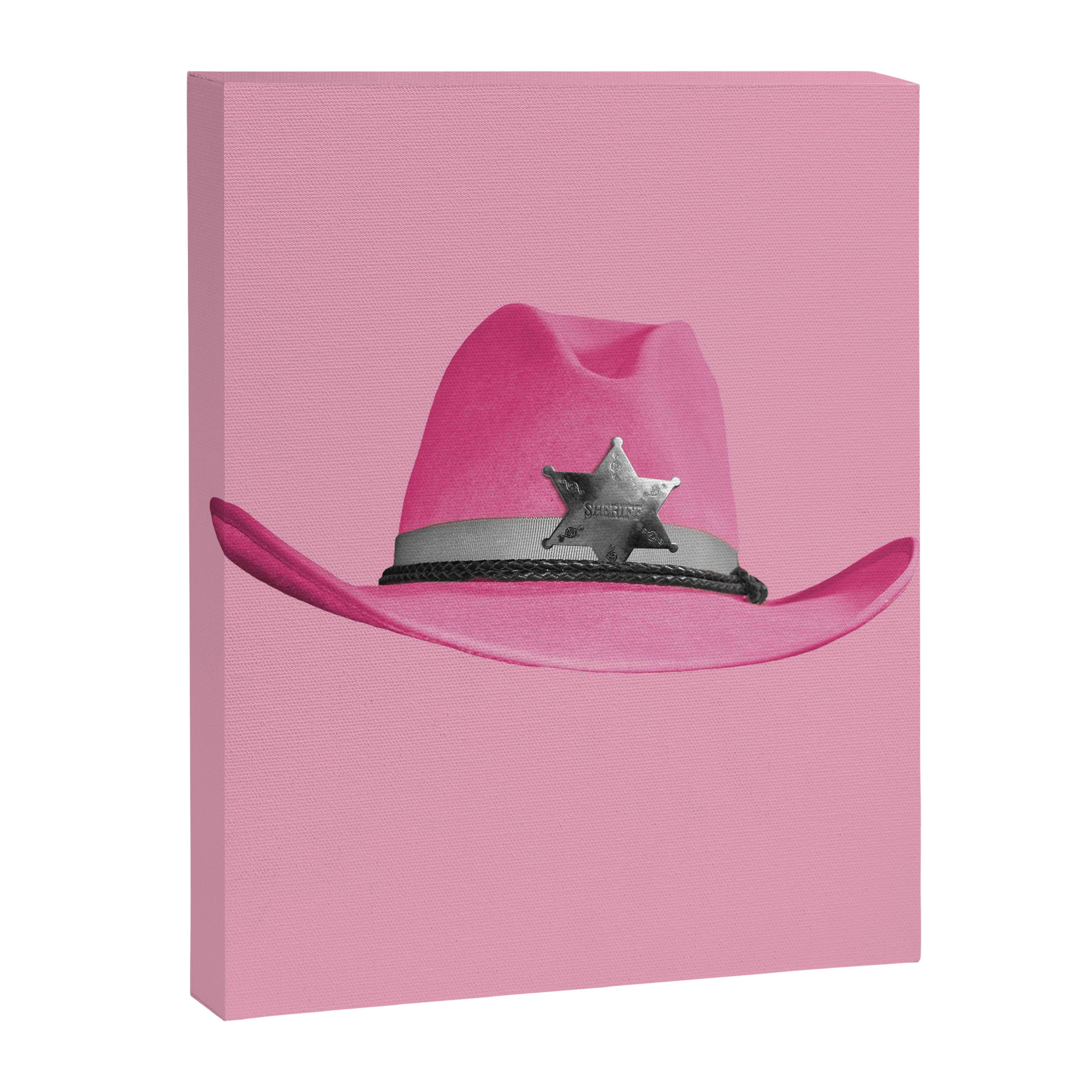 Pink Cowboy Hat Cute Canvas Print Gallery Image 6